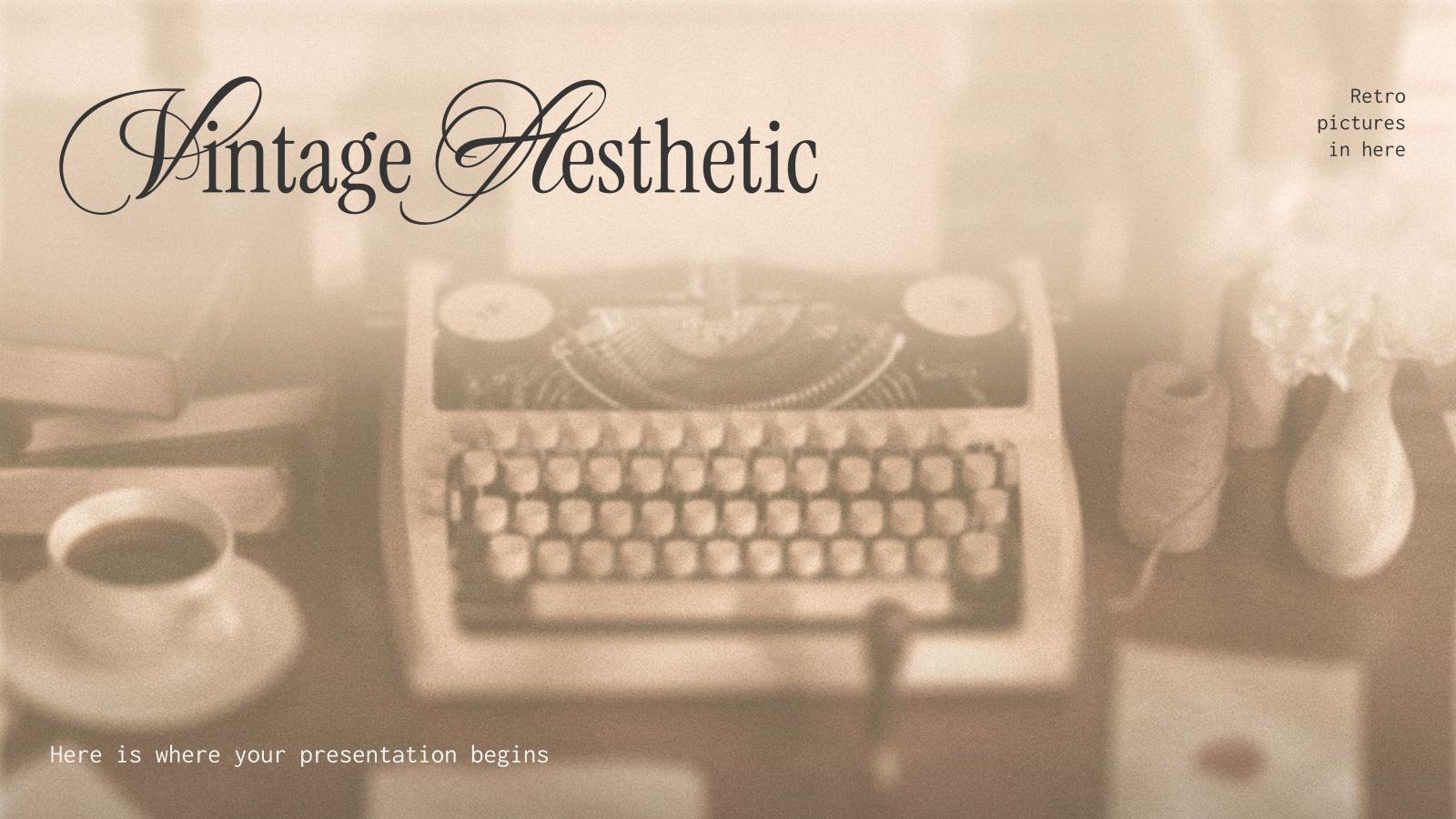 Vintage Aesthetic presentation template 
