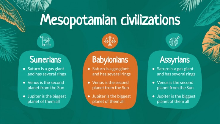 Plantilla de presentación Clase de ciencias sociales para primaria: Prehistoria y civilizaciones antiguas