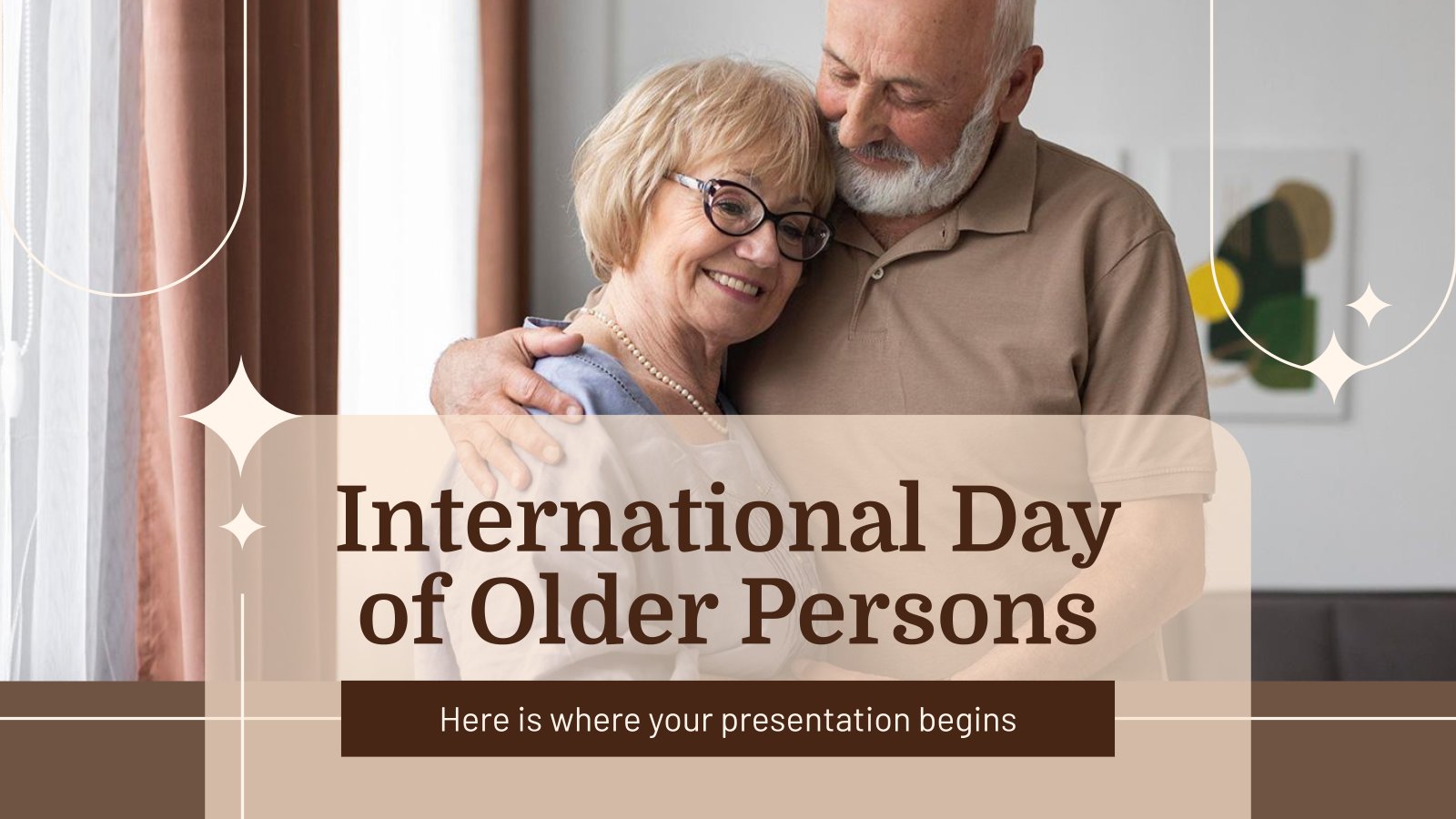 Plantilla de presentación Día Internacional de las Personas de Edad