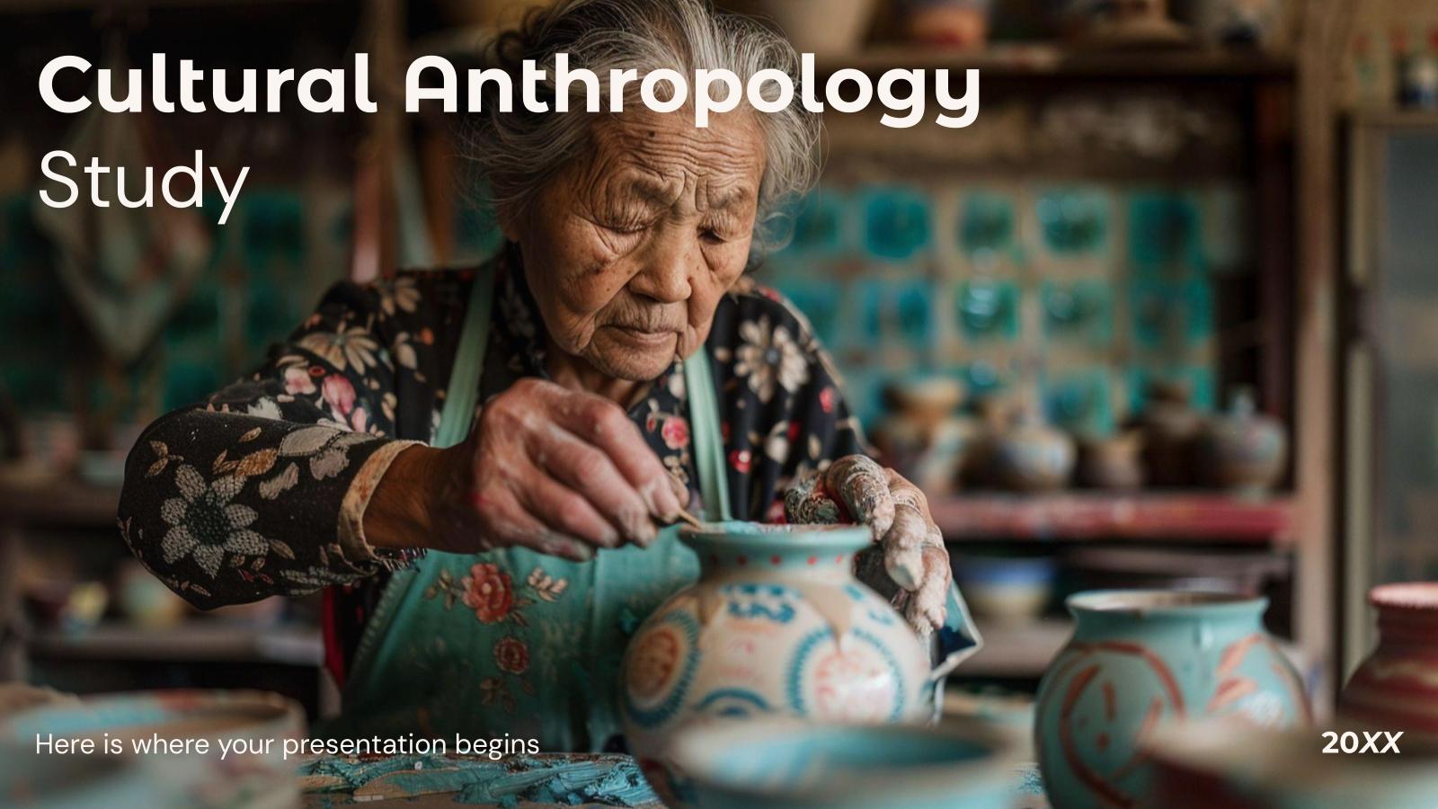 Cultural Anthropology Study presentation template 