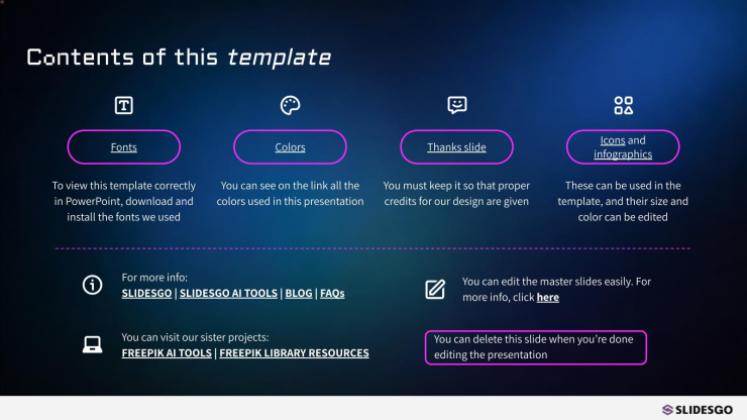 모바일 학습 허브 프레젠테이션 템플릿