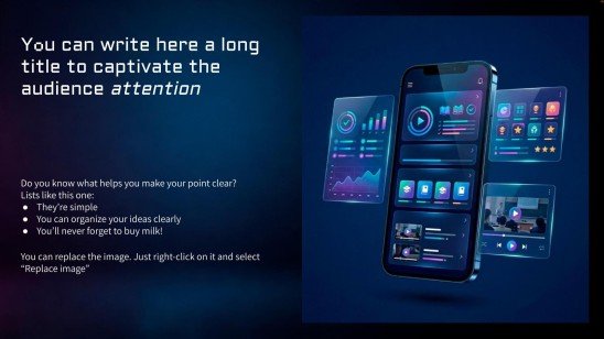 모바일 학습 허브 프레젠테이션 템플릿