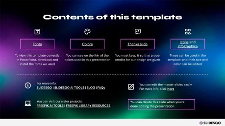 Blockchain Visual presentation template 