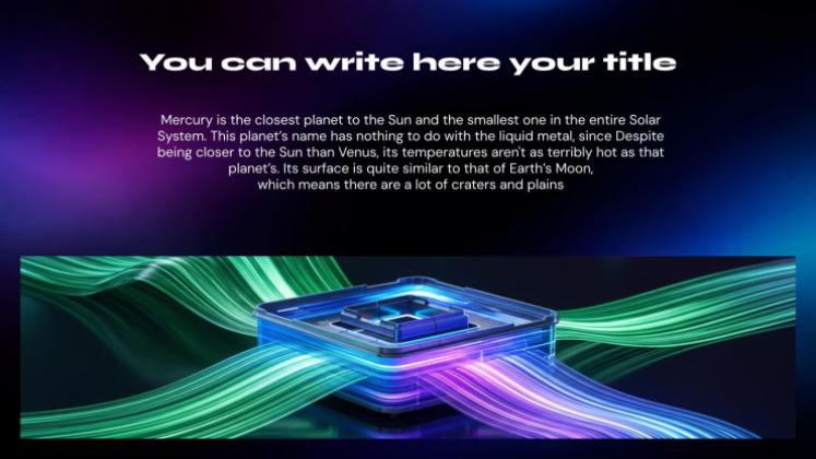 Blockchain Visual presentation template 