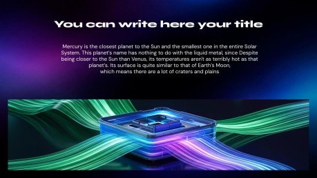 Blockchain Visual presentation template 