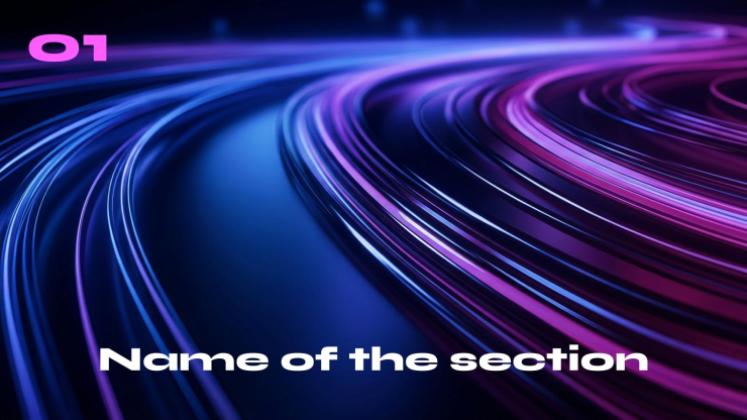 Blockchain Visual presentation template 