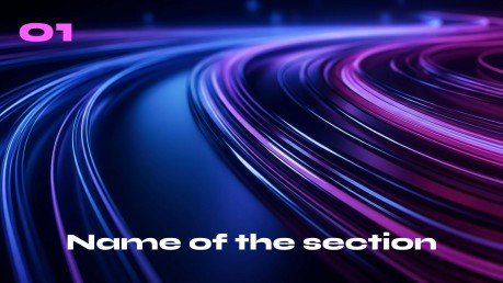 Blockchain Visual presentation template 