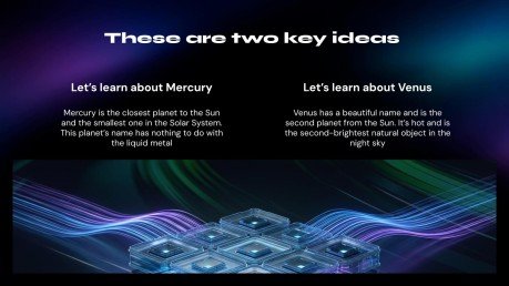 Blockchain Visual presentation template 