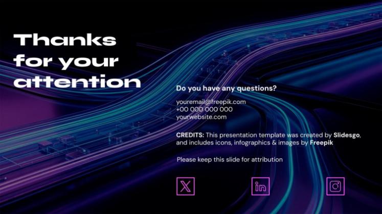 Blockchain Visual presentation template 